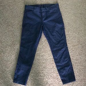 GAP SLIM CROP CHAMBRAY DRESS PANTS